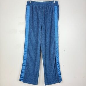 Anthropologie Saturday Sunday Blue Sherpa Lounge Pants Cozy Fleece Track Pants